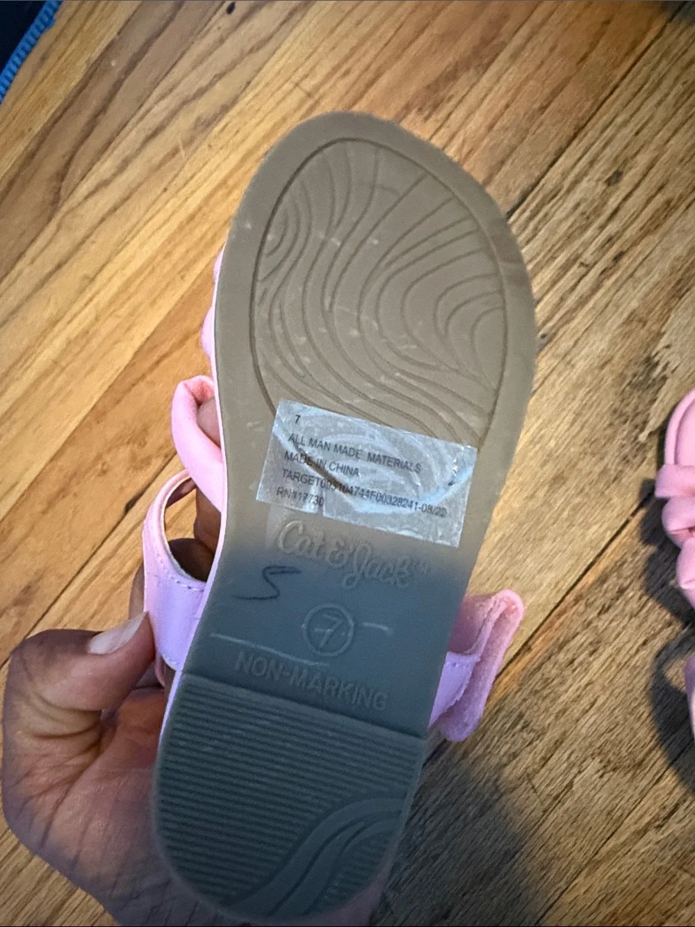 Cat & Jack Light Pink Kids Strap Sandals